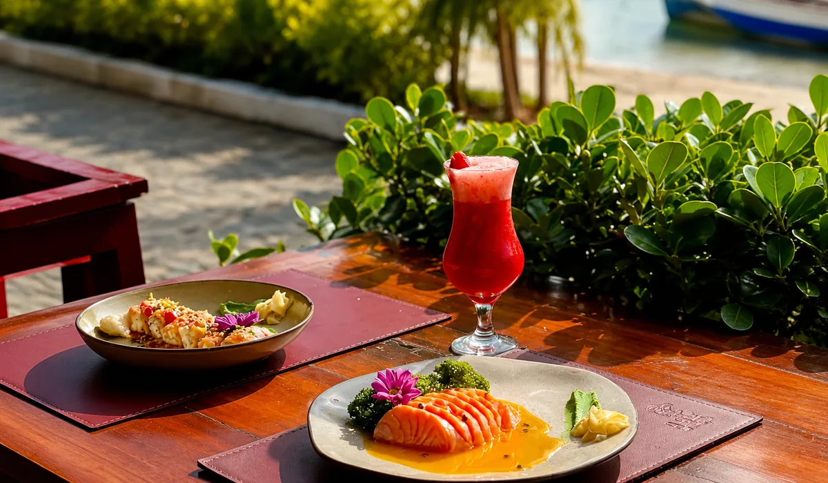 Ambiente e gastronomia do Buda Beach Búzios na Orla Bardot