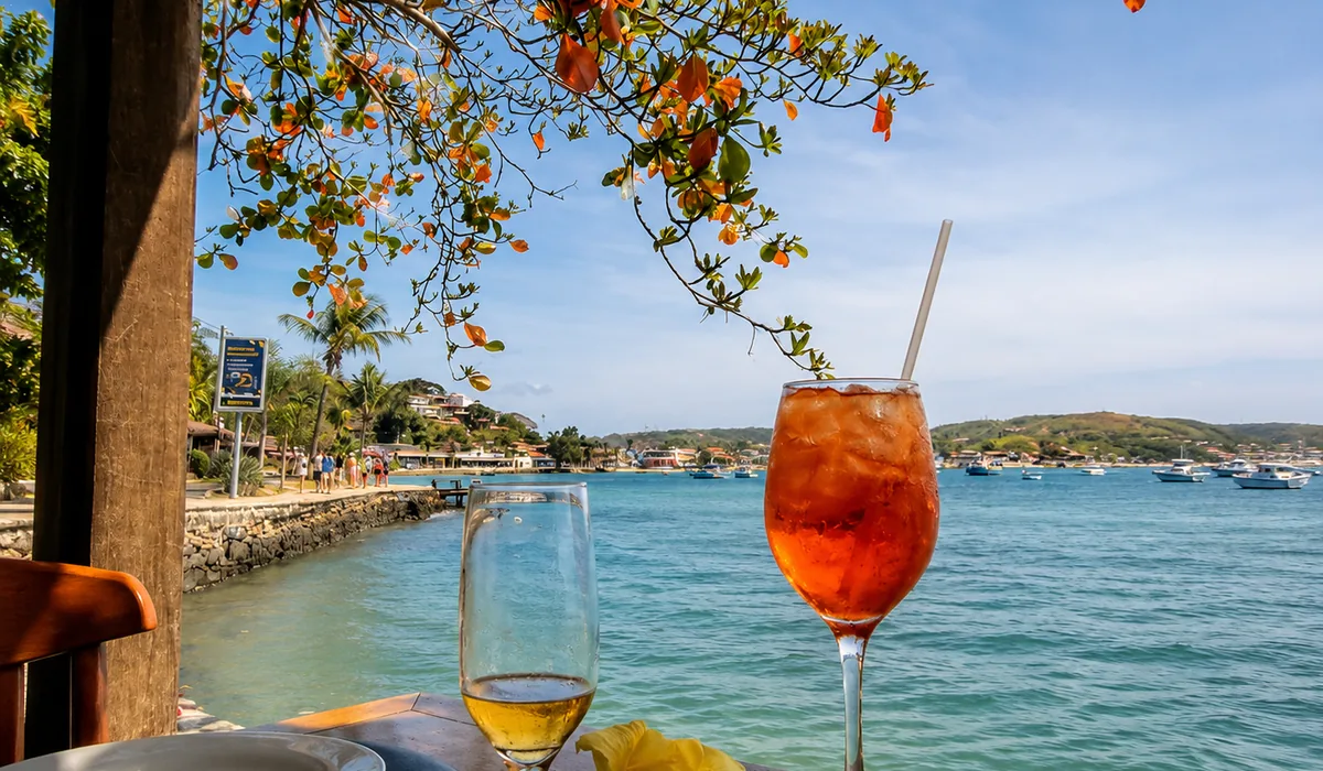 Prato servido no Madame Bardot na Orla Bardot em Búzios