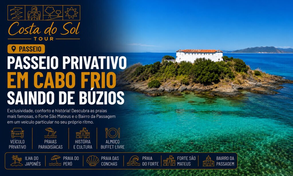 Passeio Privativo em Cabo Frio saindo de Búzios