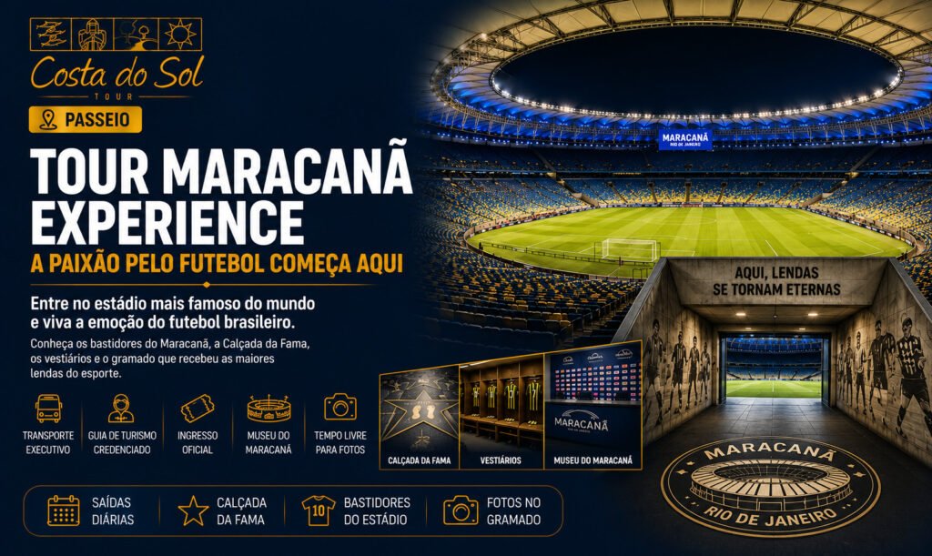 Tour Maracanã Experience – Museu do Maracanã e Bastidores do Futebol Brasileiro