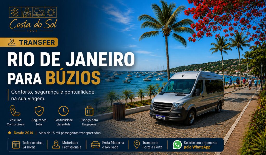 Transfer Rio de Janeiro para Búzios
