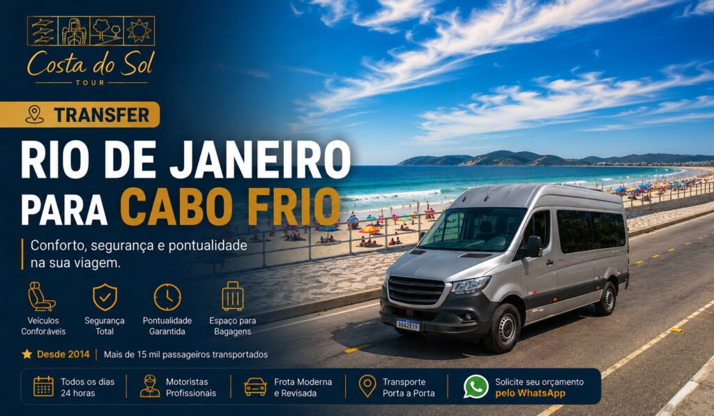 Transfer Rio de Janeiro para Cabo Frio