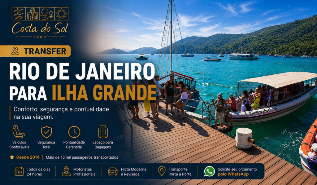 Transfer Rio de Janeiro para Ilha Grande