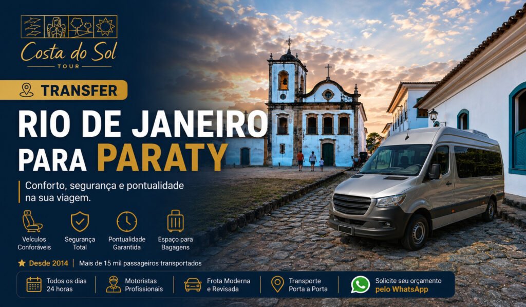 Transfer Rio de Janeiro para Paraty